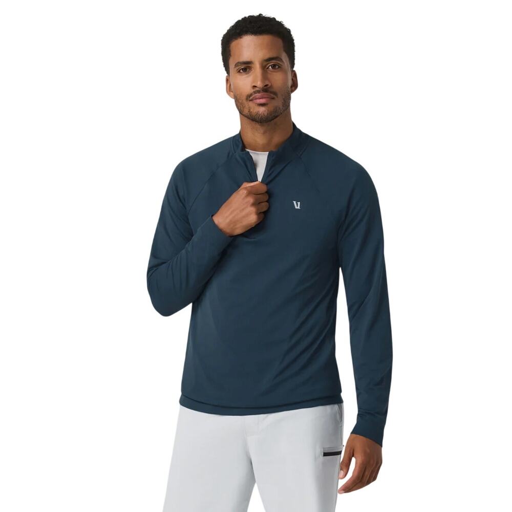 Vuori Men's Clearview Seamless Quarter Zip Size Small